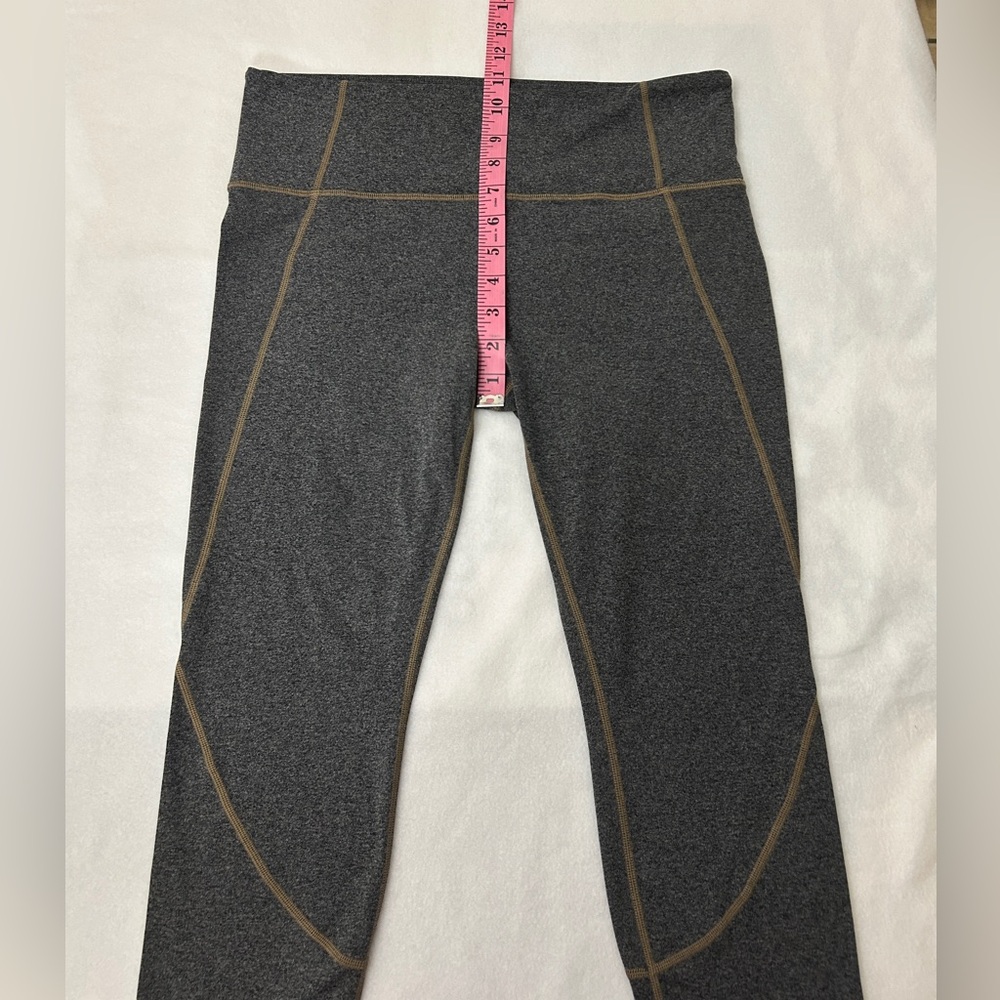 Athleta Active Pants Womens Gray‎ Heather Capri Leggings Athletic Workout, Sze L - Picture 9 of 14